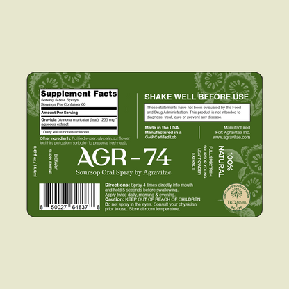 AGR-74™ Soursop Superfood Oral Spray
